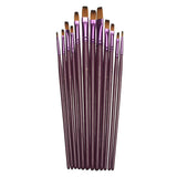 Fine Paint Brush Set (12 Pcs)
