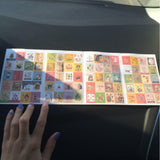 Vintage Paper Stickers (4 Sheets x 80 Pcs)