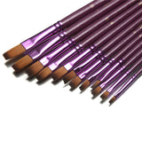 Fine Paint Brush Set (12 Pcs)