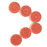 Retro Flower Stamps (6 pcs)