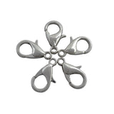 12mm Gold & Silver Plated Alloy Lobster Clasps (50 Pcs)