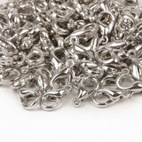 10/12/14/16mm 100pcs Metal Lobster Clasps Hooks Silver/Gold/Rhodium/Gun Black/Bronze Lobster Clasps Hooks For Jewelry Making Finding DIY Necklace