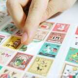 Vintage Paper Stickers (4 Sheets x 80 Pcs)