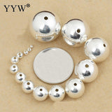 925 Sterling Silver Beads Round 2/2.5/3/4/5/6/7/8/10/12/14/16mm DIY Jewelry Bracelet Necklace Loose Ball Silver Findings Hotsale