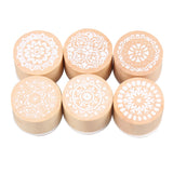 Retro Flower Stamps (6 pcs)