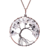 Tree Of Life Pendant Necklace. Choice of Natural Gemstones.