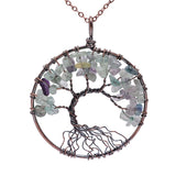 Tree Of Life Pendant Necklace. Choice of Natural Gemstones.