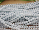 Genuine Blue Natural Aquamarine Gemstone Loose Beads For DIY Jewelry 6mm
