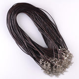 Leather String Cords with hooks (10 Pcs)