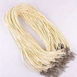 Leather String Cords with hooks (10 Pcs)