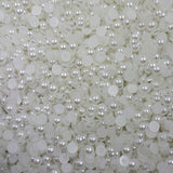 6mm Semi-Rounded Acrylic Imitation Pearls (300 Pcs)