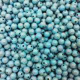 8mm Bright Shiny Round Acrylic Beads (100 Pcs)
