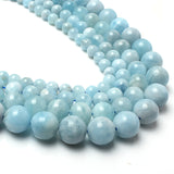 Natural Aquamarine Beads For Jewelry Making 15inches/strand 6/8/10/12mm beads