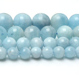Natural Aquamarine Beads For Jewelry Making 15inches/strand 6/8/10/12mm beads