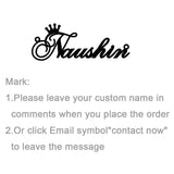 Personalized Name Crown Necklace Stainless Steel Charm Custom Name Jewelry Any Name Lots Of Font Style To Choose For Girls Kids