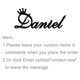 Personalized Name Crown Necklace Stainless Steel Charm Custom Name Jewelry Any Name Lots Of Font Style To Choose For Girls Kids