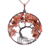 Tree Of Life Pendant Necklace. Choice of Natural Gemstones.