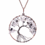 Tree Of Life Pendant Necklace. Choice of Natural Gemstones.