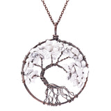 Tree Of Life Pendant Necklace. Choice of Natural Gemstones.