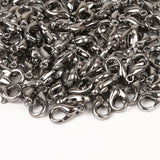 10/12/14/16mm 100pcs Metal Lobster Clasps Hooks Silver/Gold/Rhodium/Gun Black/Bronze Lobster Clasps Hooks For Jewelry Making Finding DIY Necklace
