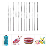 Looen Brand 90pcs Crochet Hooks Set Aluminum Knitting Needles Yarn Craft Kit Knitting Accessories with Pink Case For Women Gift