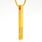Vertical Bar Necklace Personalized