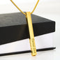 Vertical Bar Necklace Personalized