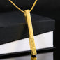 Vertical Bar Necklace Personalized