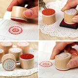Retro Flower Stamps (6 pcs)