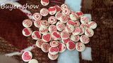 Heart Wooden Buttons (50 Pcs)