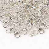 10/12/14/16mm 100pcs Metal Lobster Clasps Hooks Silver/Gold/Rhodium/Gun Black/Bronze Lobster Clasps Hooks For Jewelry Making Finding DIY Necklace