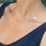 Tiny Peace Dove Pendant Necklace on Chain