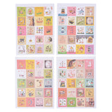 Vintage Paper Stickers (4 Sheets x 80 Pcs)