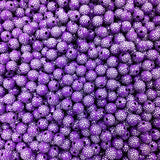 8mm Bright Shiny Round Acrylic Beads (100 Pcs)