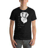 Curious Funny Dachshund T-Shirt Short-Sleeve Unisex