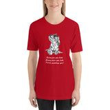 Dachshund Funny t-shirt Wirehaired Doxie Short-Sleeve Unisex T-Shirt