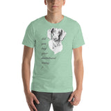 Curious Funny Dachshund T-Shirt Short-Sleeve Unisex