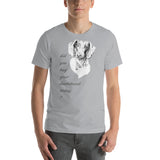 Curious Funny Dachshund T-Shirt Short-Sleeve Unisex