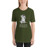 Dachshund Funny t-shirt Wirehaired Doxie Short-Sleeve Unisex T-Shirt