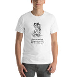 Dachshund Funny t-shirt Wirehaired Doxie Short-Sleeve Unisex T-Shirt