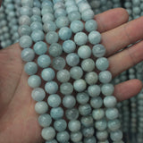 Natural Aquamarine Stone Beads Gem Beads Loose Beads For DIY Jewelry Making 6mm-11mm Strand 15"
