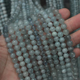 Natural Aquamarine Stone Beads Gem Beads Loose Beads For DIY Jewelry Making 6mm-11mm Strand 15"