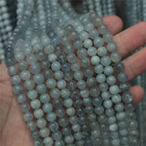 Natural Aquamarine Stone Beads Gem Beads Loose Beads For DIY Jewelry Making 6mm-11mm Strand 15"