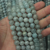 Natural Aquamarine Stone Beads Gem Beads Loose Beads For DIY Jewelry Making 6mm-11mm Strand 15"