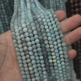 Natural Aquamarine Stone Beads Gem Beads Loose Beads For DIY Jewelry Making 6mm-11mm Strand 15"