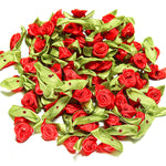 Satin Ribbon Roses (100 Pcs)