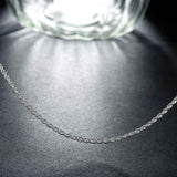 Sterling Silver Plated Necklace Women Man necklace 2mm 16 18 20 22 24 inch Twist Rope Chain jewelry accesory 925 stamp