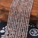 3mm Facet Gemstone Round Labradorite Tourmaline Zoisite Amethyst Garnet Spinel Morganite Topaz Moonstone Bead DIY Jewelry Making