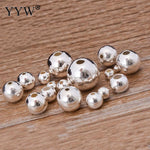 925 Sterling Silver Beads Round 2/2.5/3/4/5/6/7/8/10/12/14/16mm DIY Jewelry Bracelet Necklace Loose Ball Silver Findings Hotsale