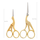 Golden Sewing Scissors (2 Pcs)